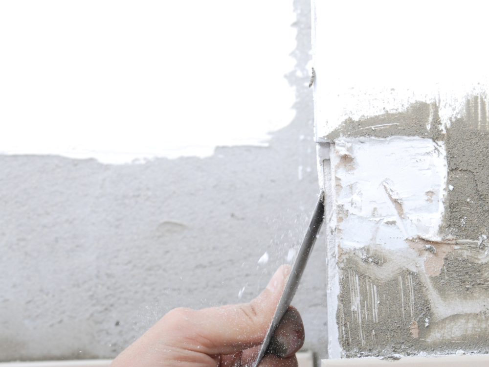 Removing peeling paint